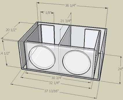 Resultado de imagen para subwoofer box design for 12 inch | Subwoofer ...