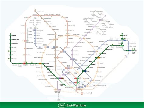 From Tuas to Changi: Singapore’s East-West Line (EWL) (routes, key ...