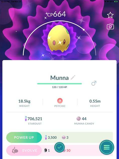 I caught a Shiny Munna on Pokemon Go by jonwii on DeviantArt