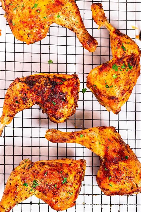 Crispy Baked Chicken Leg Quarters - Low Carb Spark