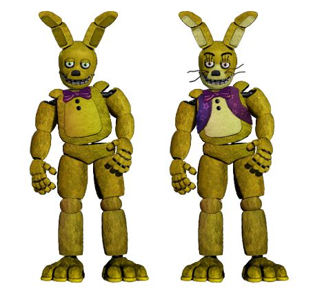 Classic Spring Bonnie and Animatronic Glitchtrap by GoldenRichard93 on ...