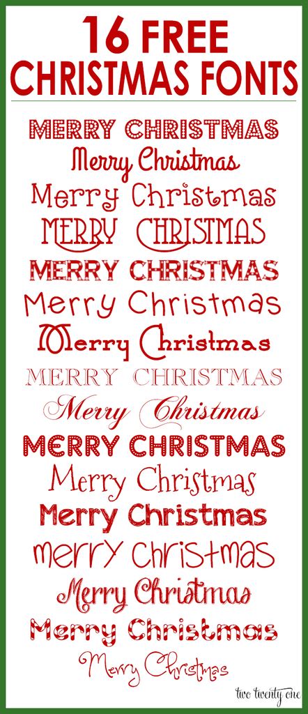 Free Christmas Fonts