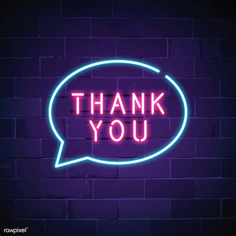 Thank you neon sign vector | free image by rawpixel.com / NingZk V ...