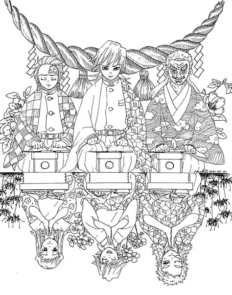 Hashira Coloring Pages - Coloring Home