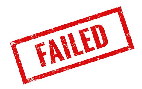 Failed Sticker Stamp PNG Transparent #106637 912x574 Pixel | pngteam.com