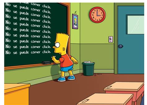 Bart Simpson Chalkboard Gif