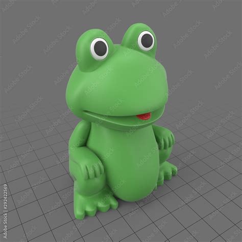 Frog toy Stock 3D asset | Adobe Stock