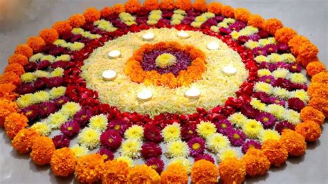 Office Rangoli Designs for Diwali 2022 Decorations: Easy Pookalam ...