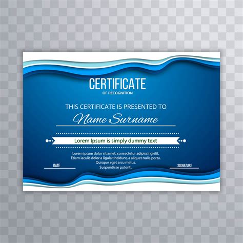 Abstract blue certificate template background 235286 Vector Art at Vecteezy