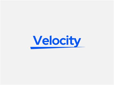 Velocity Brand Logo by Kalana Shehan on Dribbble