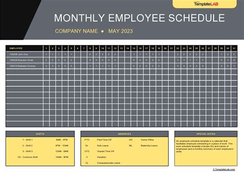 Excel Monthly Calendar Template