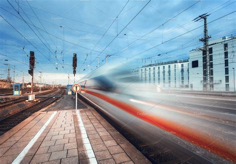 High speed train in germany featuring train, railway, and railroad ...