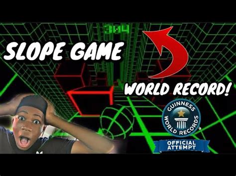 SLOPE GAME I BROKE / TIED THE WORLD RECORD ON SLOPE GAME NEW HIGH SCORE ...