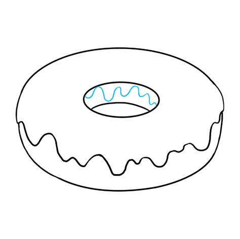 How to Draw a Donut - Really Easy Drawing Tutorial | Donut drawing ...