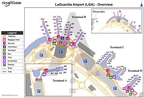 New York - Laguardia (lga) Airport Terminal Maps - Travelwidget.com 4D5