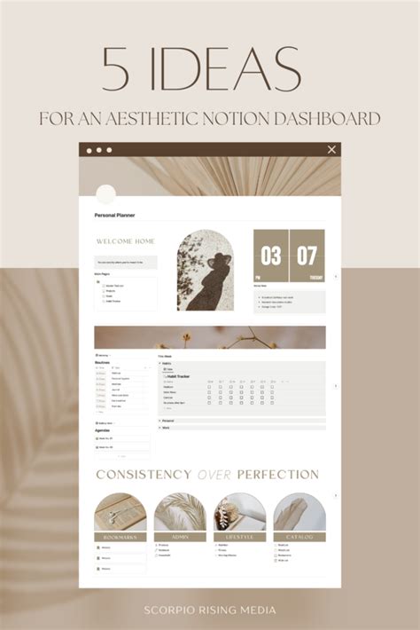 Five Notion Aesthetic Ideas For Your Dashboard - Scorpio Rising Media