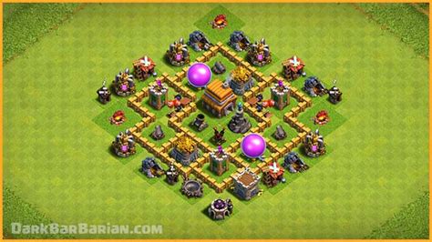 THE BEST TH5 HYBRID/TROPHY Base 2021!! COC Town Hall 5 (TH5) Trophy ...