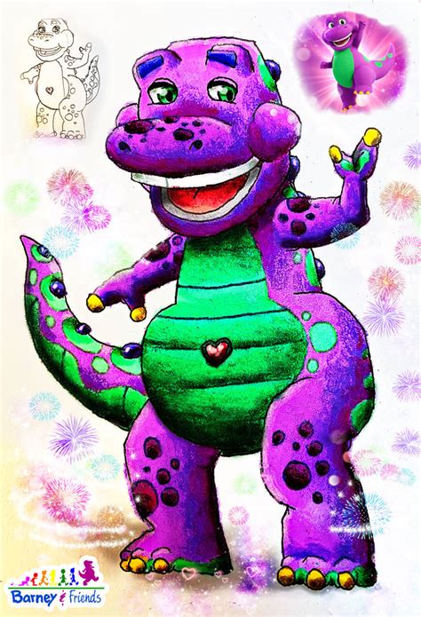 Barney (35th anniversary design) 2023-2024 by wilduda on DeviantArt