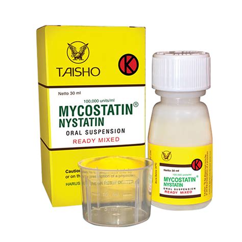 Mycostatin 30 ml - Kegunaan, Efek Samping, Dosis dan Aturan Pakai - Halodoc