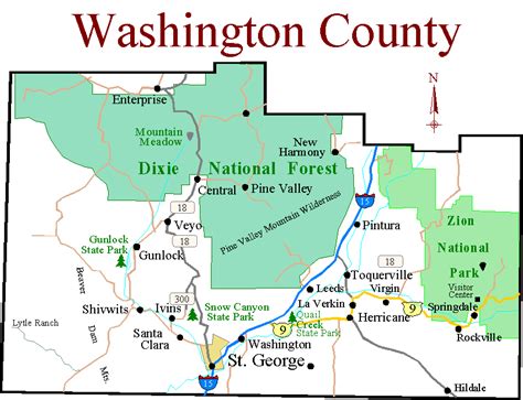 Map of Washington County