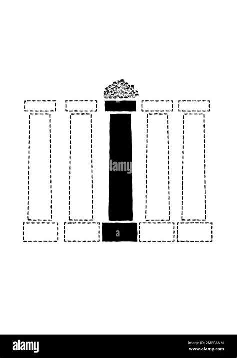 Illustration showing the five pillars of Islam, the Zakat Stock Photo ...