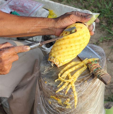 Pineapple Carving in Thialand — Stock Photo © 1markim #11613085