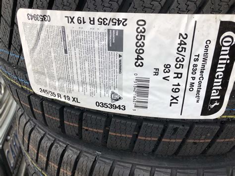 For Sale: Brand new 245-35-19 continental winter contact tires