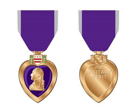 Purple Heart Medal Illustration | Decorative Illustrations ~ Creative ...