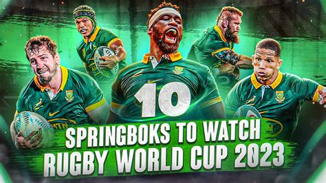 Springbok Players To Watch - Rugby World Cup 2023 | South African Rugby ...