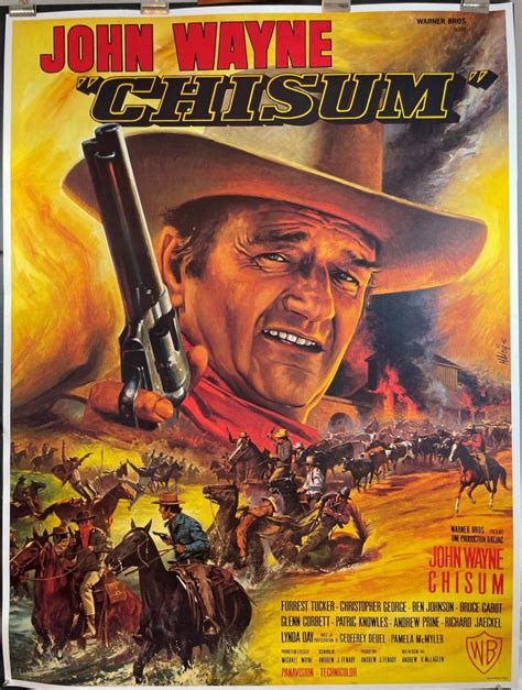 CHISUM, Original Vintage French John Wayne Western Movie Poster ...