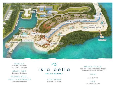 Isla Bella Beach Resort Map - Bobbie Stefanie