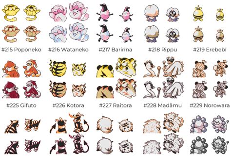 Pokemon Sprites Gen 2