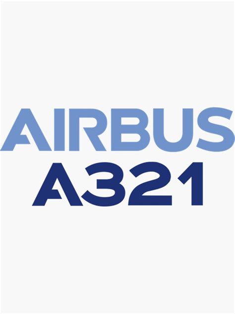 "Airbus A321 logo" Sticker for Sale by PAMELARUBIO | Redbubble