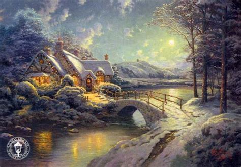 Thomas Kinkade Winter - Winter Fan Art (23436540) - Fanpop