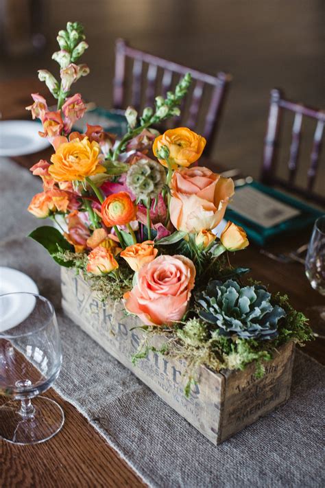 Rustic Orange Centerpiece