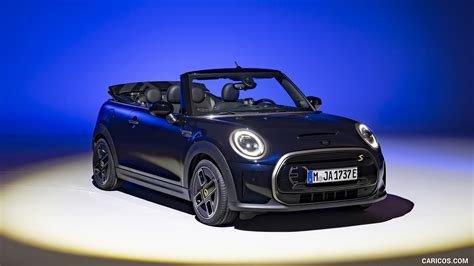 2023 MINI Cooper SE Convertible (Color: Enigmatic Black) - Front Three ...