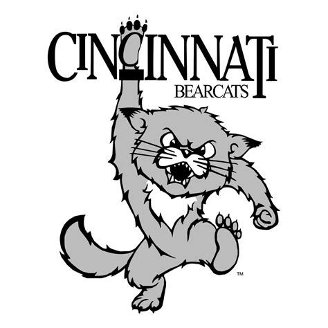 Cincinnati Bearcats Logo Black and White – Brands Logos