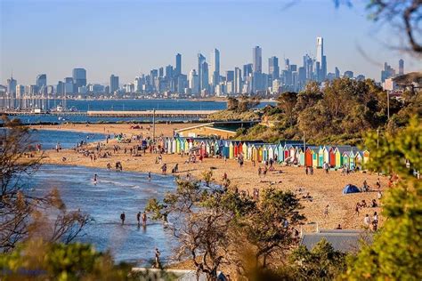 Brighton Beach | Melbourne skyline, Melbourne, Brighton beach