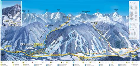 Kranjska Gora Piste Map | Plan of ski slopes and lifts | OnTheSnow