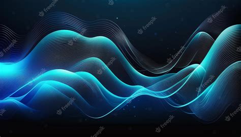 Premium Photo | Abstract blue background with flowing lines and dynamic ...