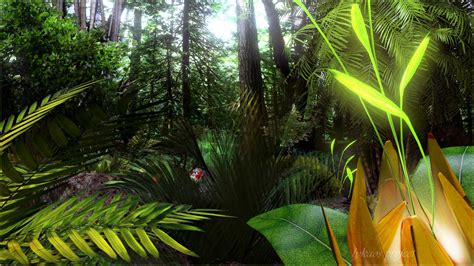 Tropical Jungle Background Wallpaper Baltana - Tropical Jungle ...