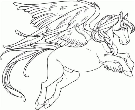 Pegasus unicorn coloring pages - offshorefas