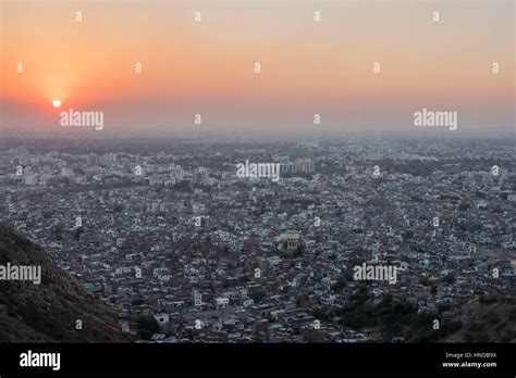 Sunset over Jaipur from Nahargarh Fort Stock Photo - Alamy