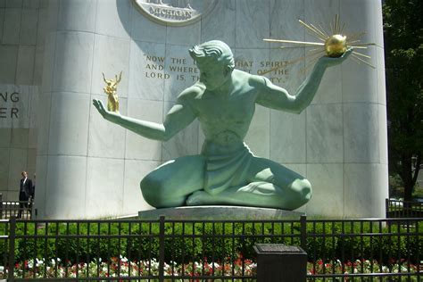 Spirit of Detroit Statue | The statue's plaque reads as foll… | Flickr