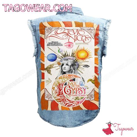 Stevie Nicks Back To The Gypsy Denim Vest - Tagowear