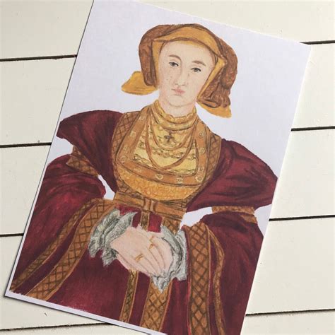 Anne of Cleves portrait print | Etsy