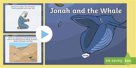 Jonah and the Whale Bible Story for Kids PowerPoint - Twinkl