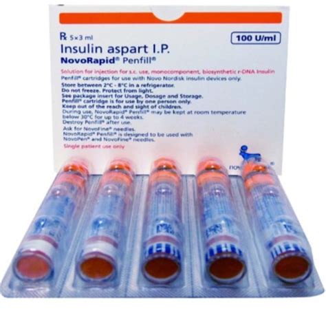 Novorapid Penfill Insulin Aspart IP, Liquid at Rs 4255/box in Nagpur ...