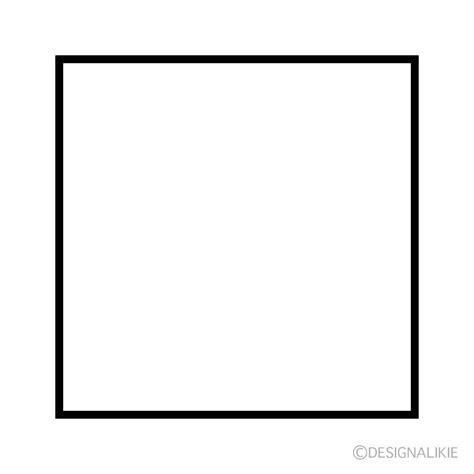 Cute Black And White Square Clipart