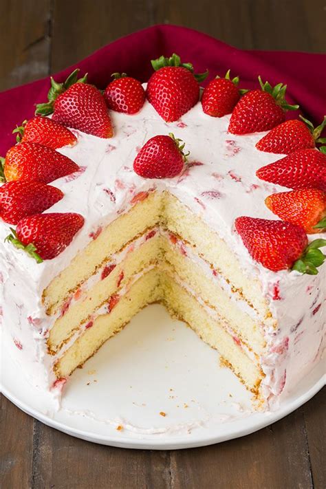 Fresh Strawberry Cake - Cooking Classy | Strawberry cake recipes ...